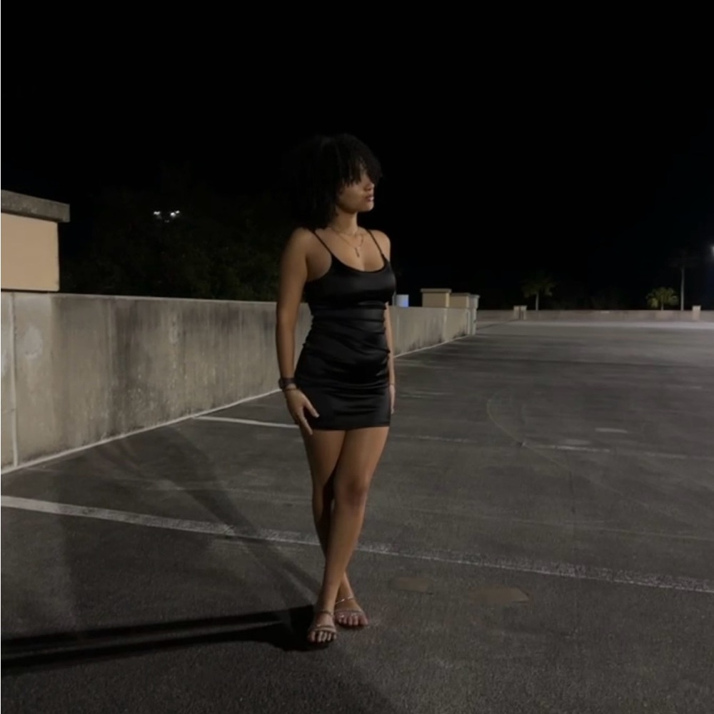 SHEIN Black Mini Dress